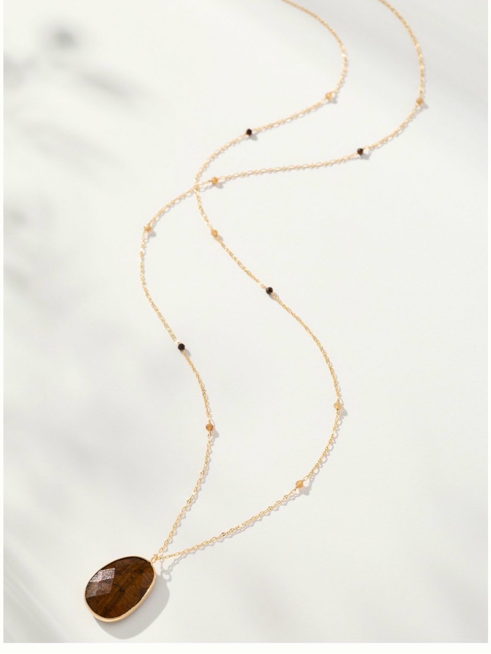 NWT Anthropologie Stone Pendant Necklace